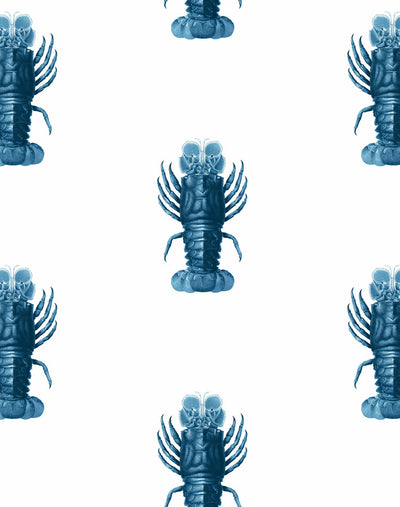 'Jack The Crustacean' Wallpaper by Wallshoppe - Blue