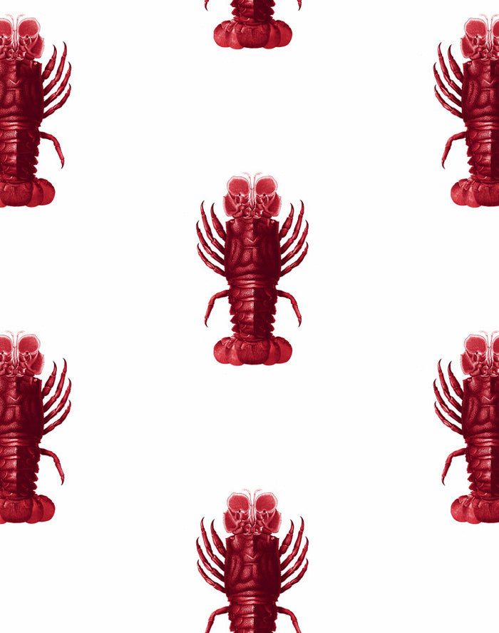 'Jack The Crustacean' Wallpaper by Wallshoppe - Red
