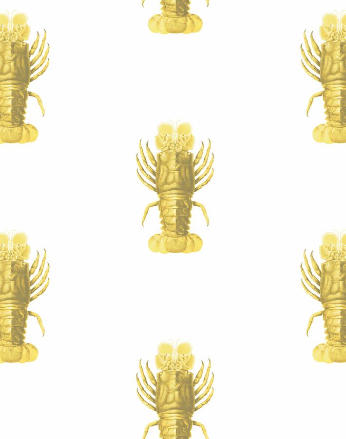 'Jack The Crustacean' Wallpaper by Wallshoppe - Yellow