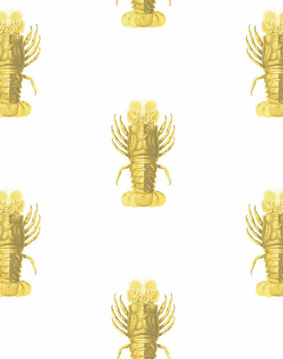 'Jack The Crustacean' Wallpaper by Wallshoppe - Yellow