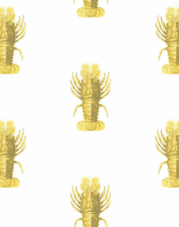 'Jack The Crustacean' Wallpaper by Wallshoppe - Yellow
