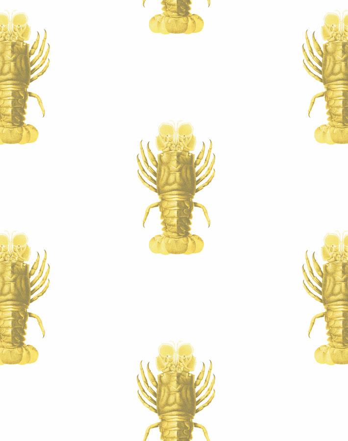 'Jack The Crustacean' Wallpaper by Wallshoppe - Yellow