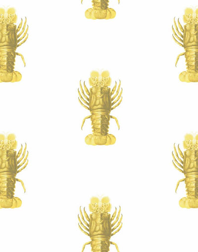 'Jack The Crustacean' Wallpaper by Wallshoppe - Yellow