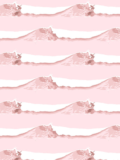 janet rides wallpaper lingua franca pink