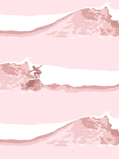 janet rides wallpaper lingua franca pink