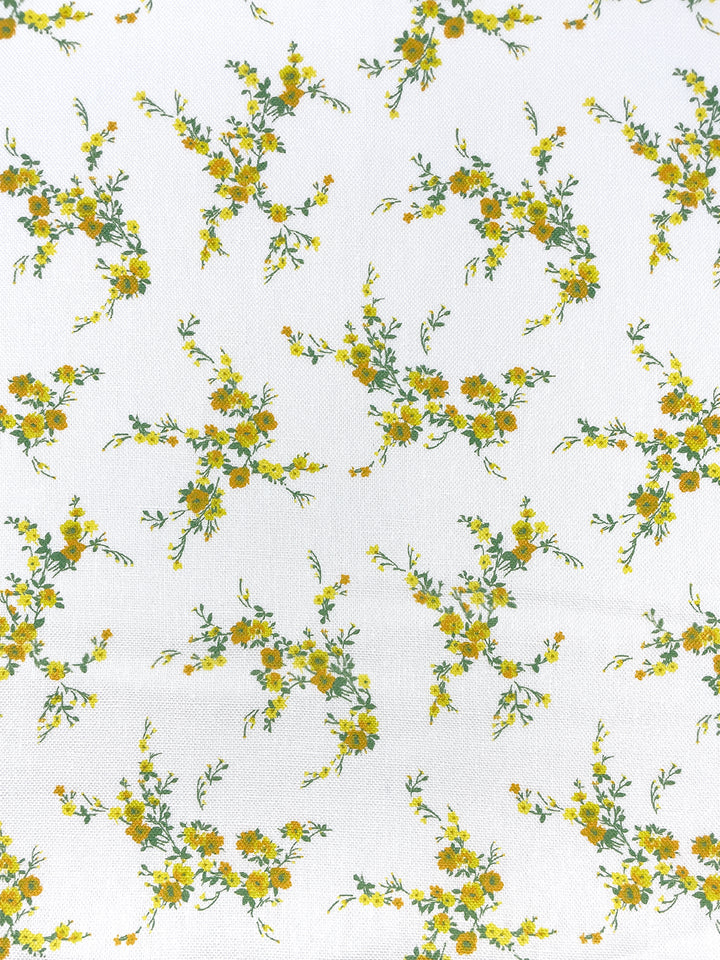 fabric by the yard jolene daffodil on linen