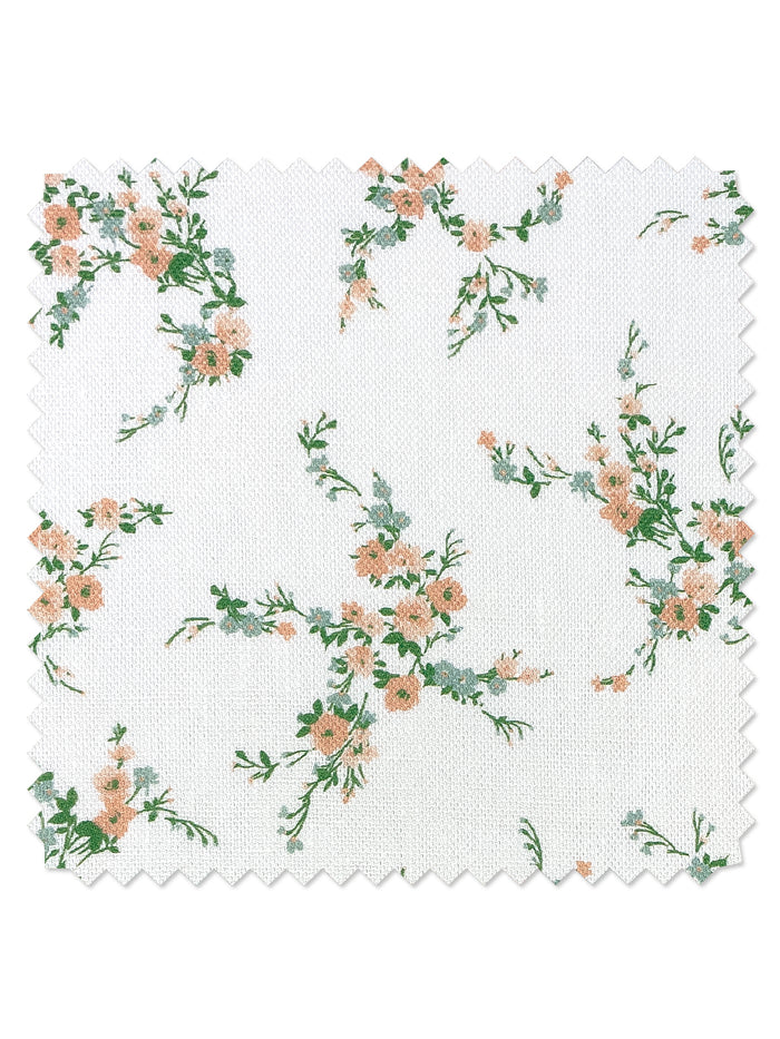 'Jolene' Linen Fabric by Wallshoppe - Peach