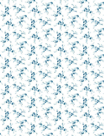 'Jolene' Wallpaper by Wallshoppe - Blue