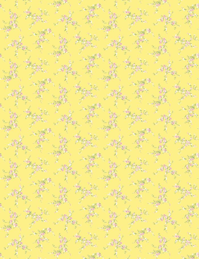 'Jolene' Wallpaper by Wallshoppe - Lemon With Pink