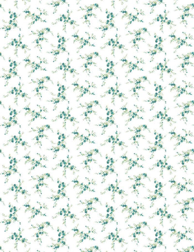 'Jolene' Wallpaper by Wallshoppe - Teal