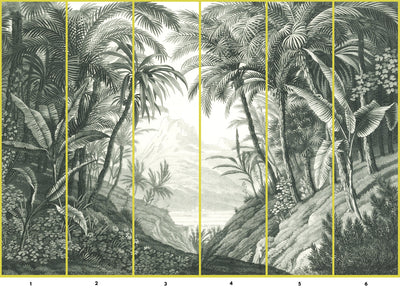 jungle removable mural