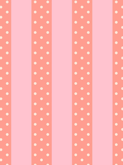 'Just Ken Stripe' Wallpaper by Barbie™ - Watermelon / Pink