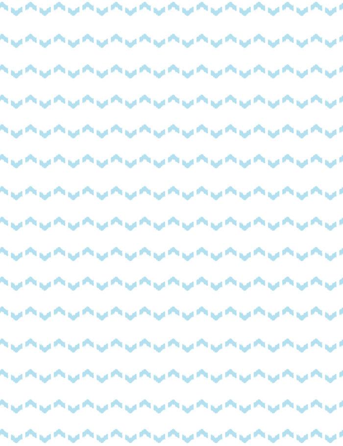 'Kezmoh Zag' Wallpaper by Wallshoppe - Baby Blue