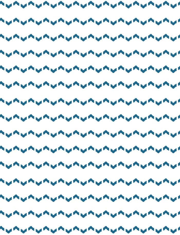 'Kezmoh Zag' Wallpaper by Wallshoppe - Cadet Blue