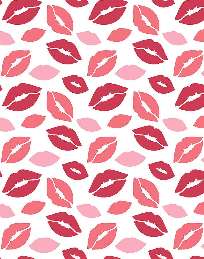 'Kiss My A' Wallpaper by Nathan Turner - Red