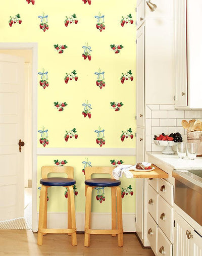 'Strawberry Is My Jam' Wallpaper by Nathan Turner - Yellow