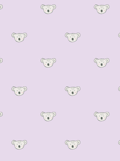 'Koala' Wallpaper by Tea Collection - Lavender