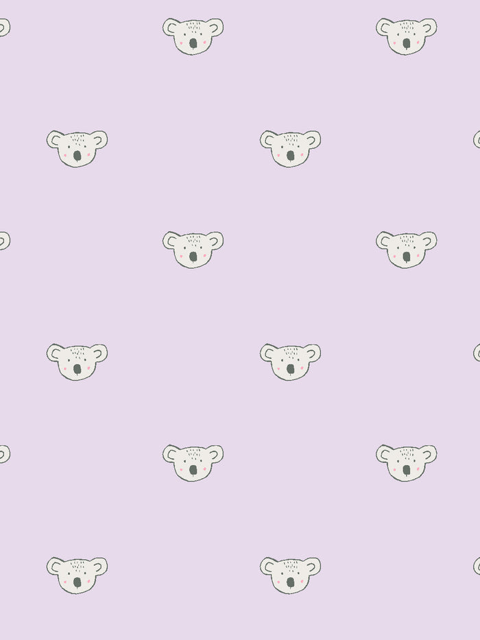 'Koala' Wallpaper by Tea Collection - Lavender