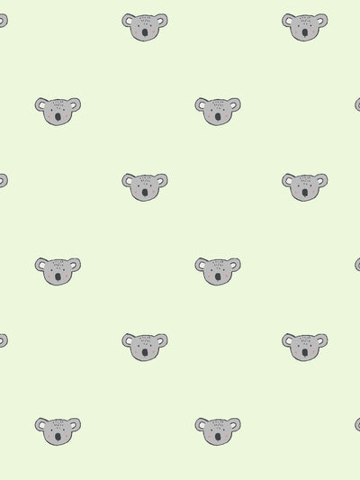 'Koala' Wallpaper by Tea Collection - Pistachio