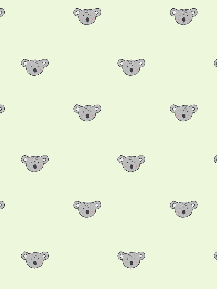 Papier peint 'Koala' de Tea Collection - Pistache