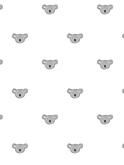 'Koala' Wallpaper by Tea Collection - White