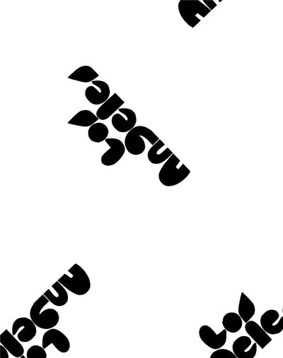 los angeles graphic wallpaper black on white
