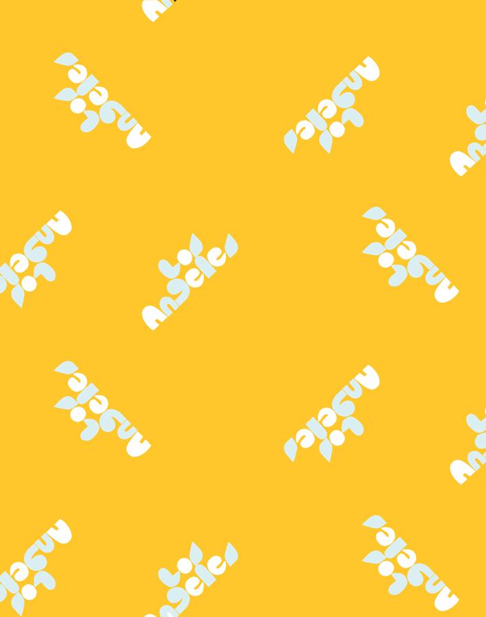 'Los Angeles' Wallpaper by Clare V. - Gold