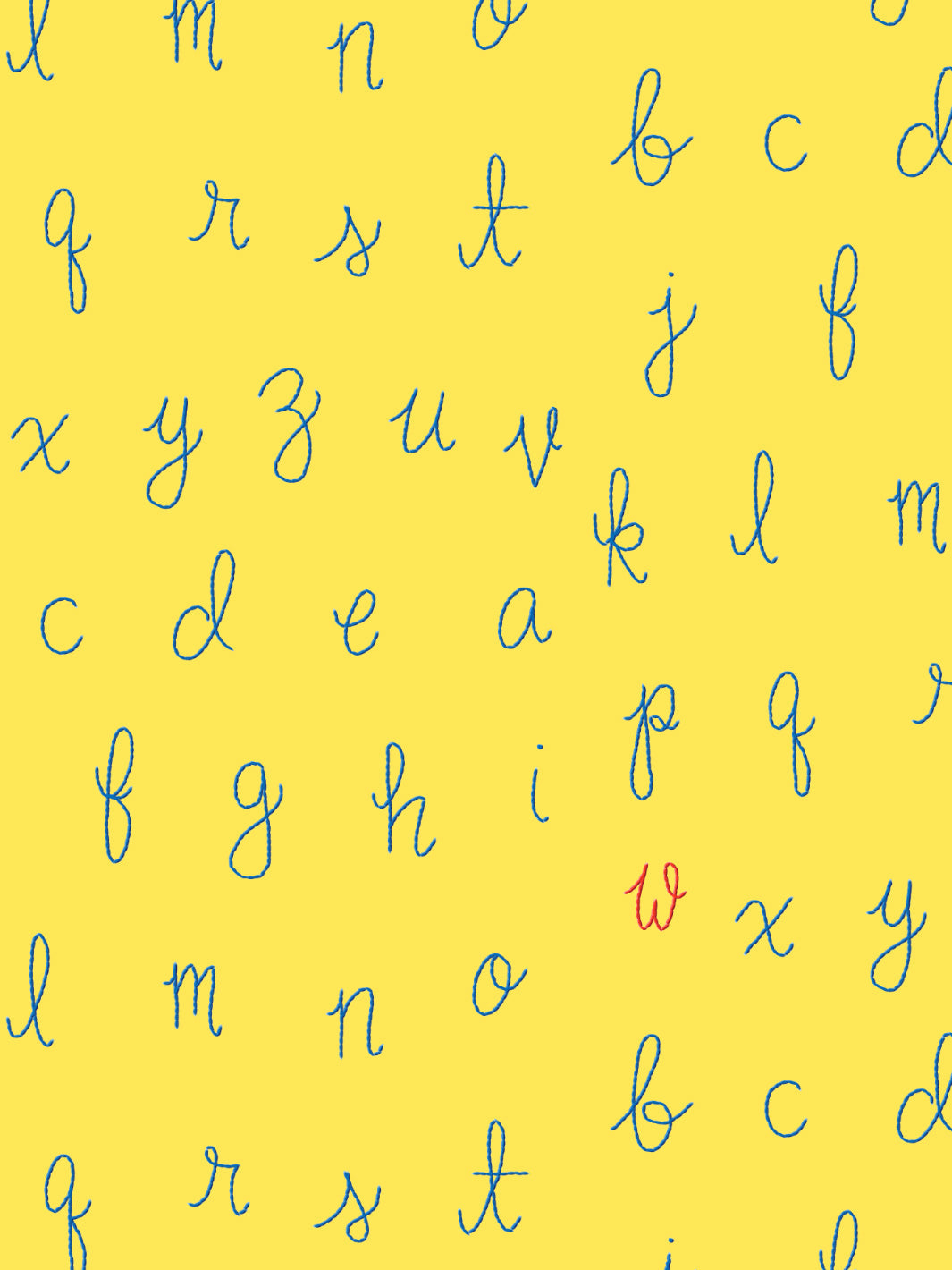 lf alphabet wallpaper by lingua franca daffodil