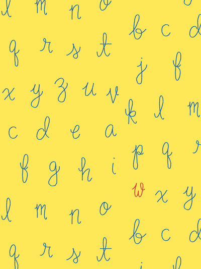 lf alphabet wallpaper by lingua franca daffodil