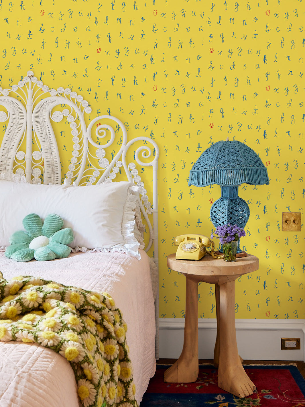 lf alphabet wallpaper by lingua franca daffodil