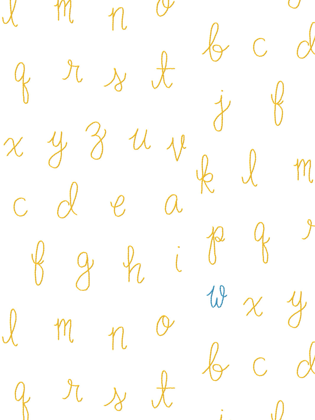 lf alphabet wallpaper by lingua franca marigold