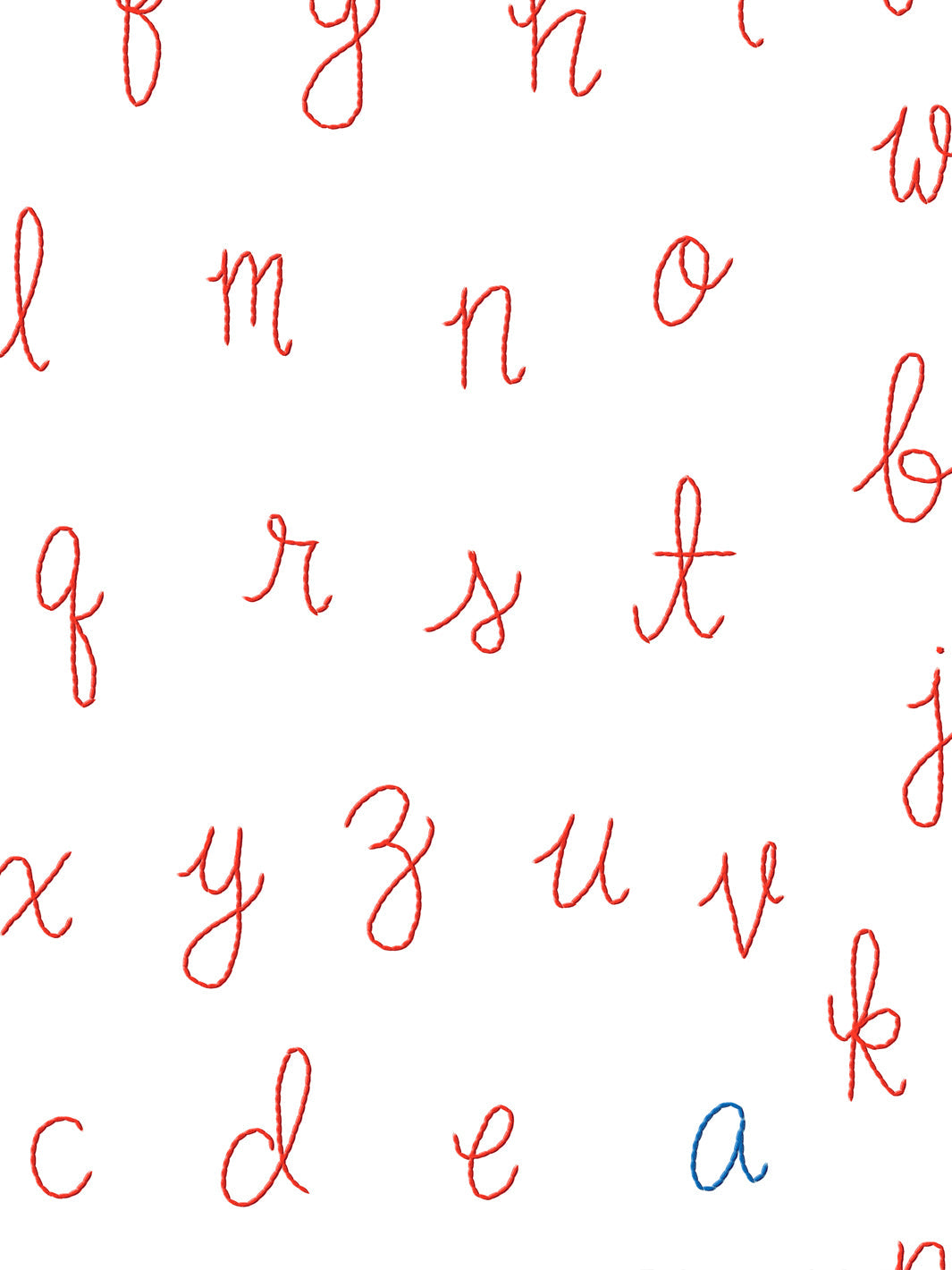 lf alphabet wallpaper by lingua franca peach