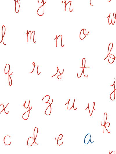 lf alphabet wallpaper by lingua franca peach