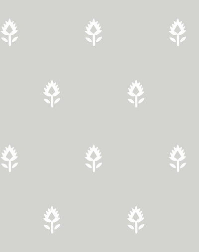 'Block Print' Wallpaper by Sugar Paper - Grey