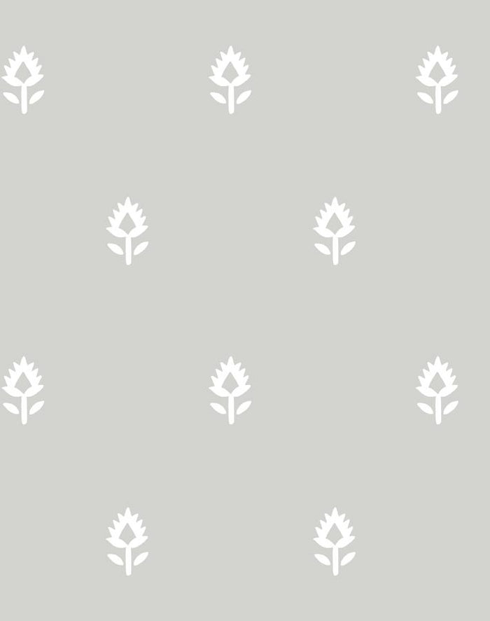 'Block Print' Wallpaper by Sugar Paper - Grey