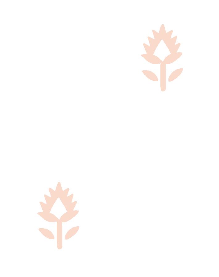 block print pink on white