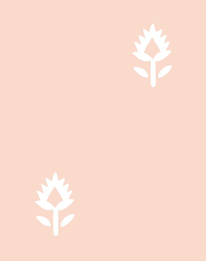 'Block Print' Wallpaper by Sugar Paper - Pink