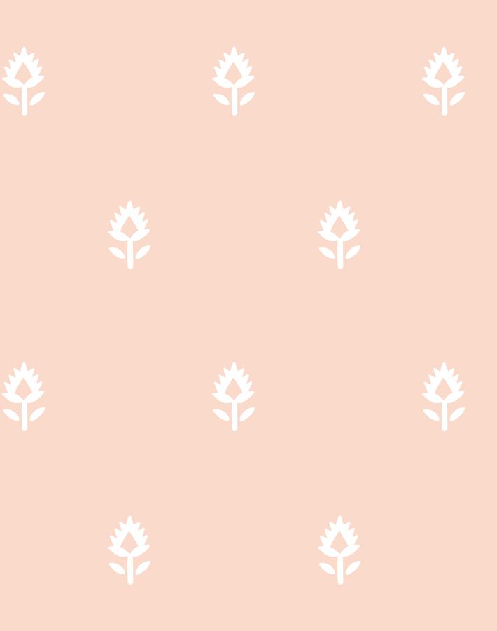 'Block Print' Wallpaper by Sugar Paper - Pink