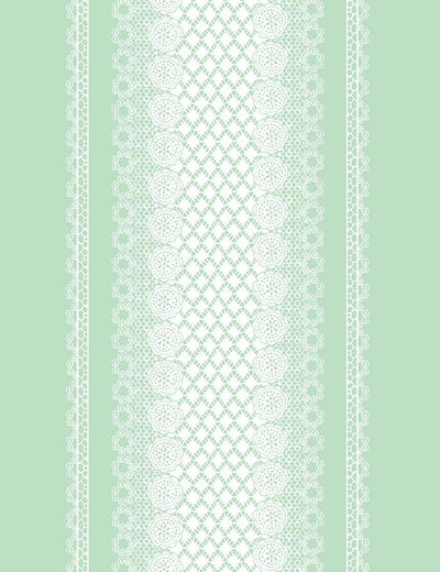 'Lace Front' Wallpaper by Nathan Turner - Green