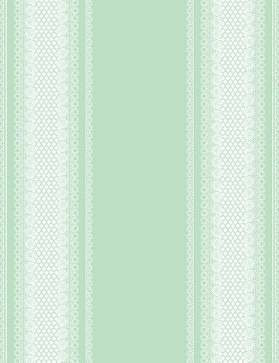 'Lace Front' Wallpaper by Nathan Turner - Green