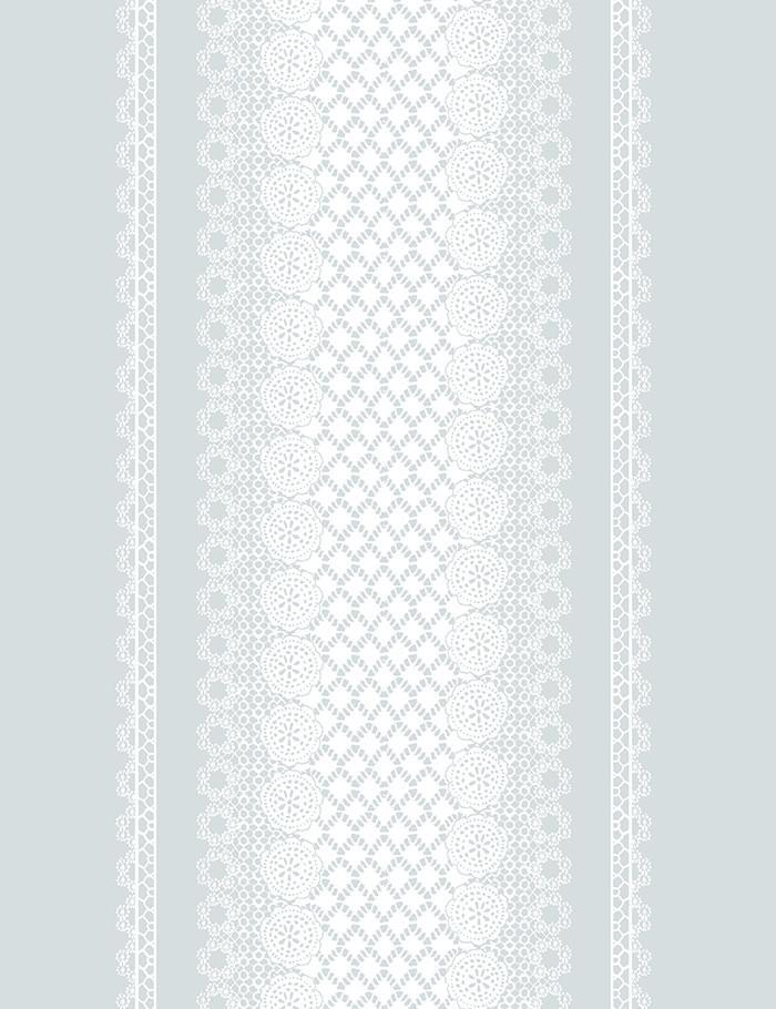 'Lace Front' Wallpaper by Nathan Turner - Gray