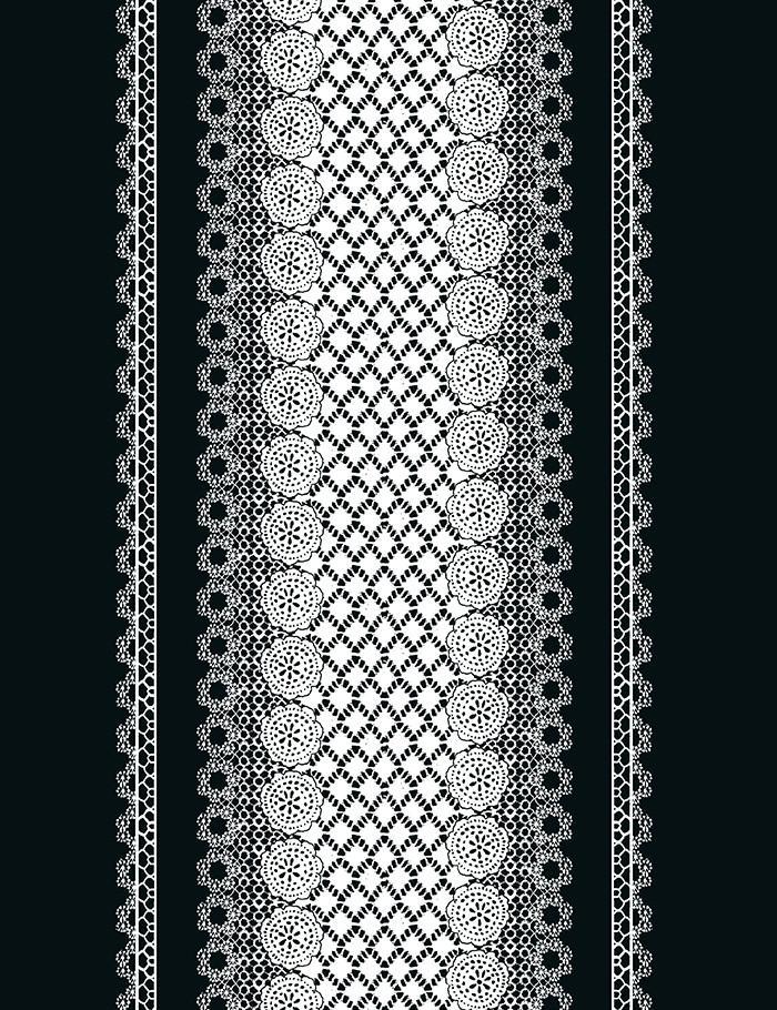 'Lace Front' Wallpaper by Nathan Turner - Onyx