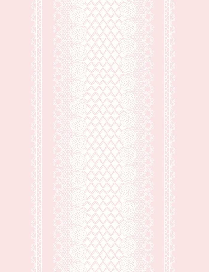 'Lace Front' Wallpaper by Nathan Turner - Pink