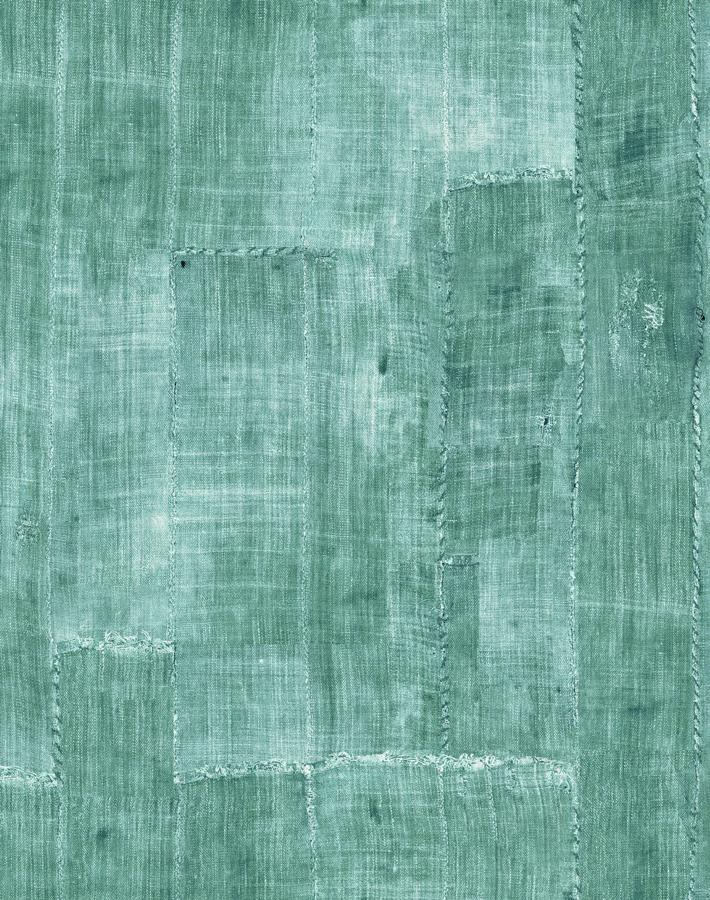 'Lafayette Patchwork' Wallpaper by Chris Benz - Teal