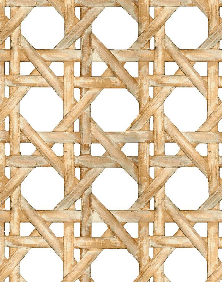 'Faux Large Caning' Wallpaper by Wallshoppe - Wicker