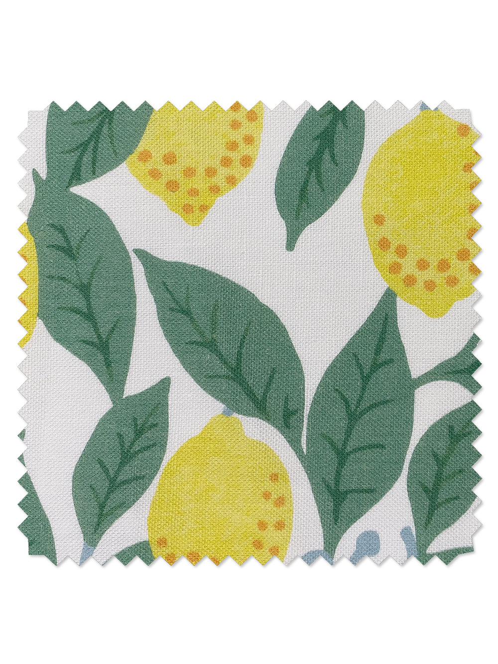 fabric by the yard lemons natural on linen