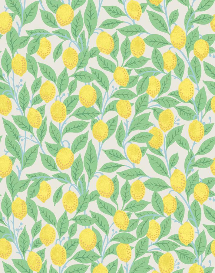 'Lemons' Wallpaper by Nathan Turner - Stone