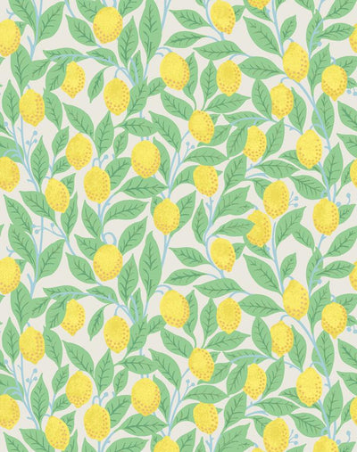 'Lemons' Wallpaper by Nathan Turner - Stone
