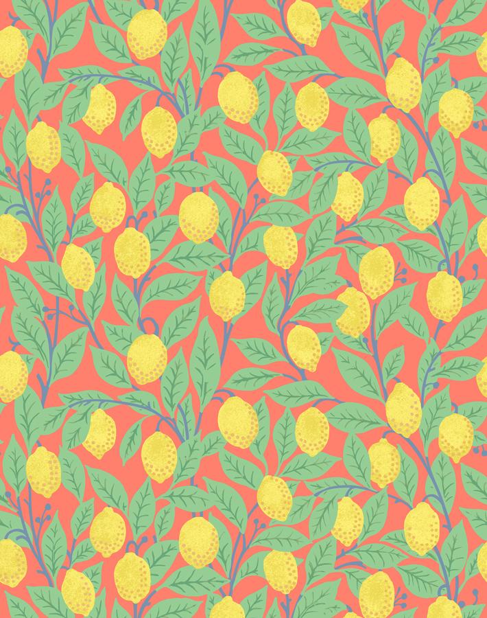 'Lemons' Wallpaper by Nathan Turner - Watermelon