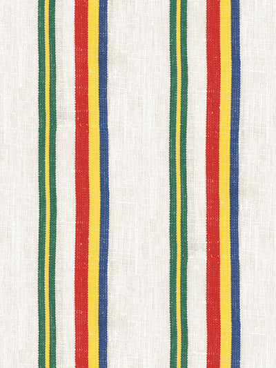 life is a banquet stripe wallpaper by lingua franca green red